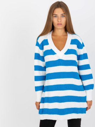 Sweter LC-SW-8030.29P biało-niebieski