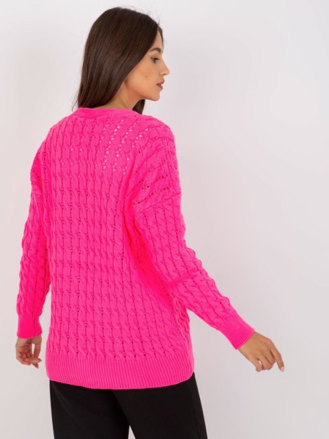 Sweter LC-SW-8036.74P fluo różowy Sweter LC-SW-8036.74P fluo różowy