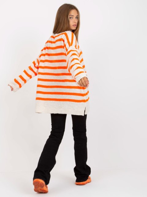 Sweter TW-SW-BI-M59.25 pomarańczowy Sweter TW-SW-BI-M59.25 pomarańczowy