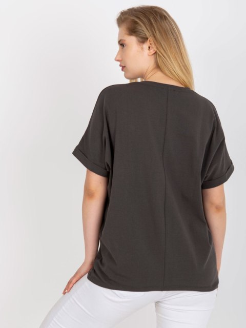 T-shirt RV-TS-7660.88P ciemny khaki T-shirt RV-TS-7660.88P ciemny khaki