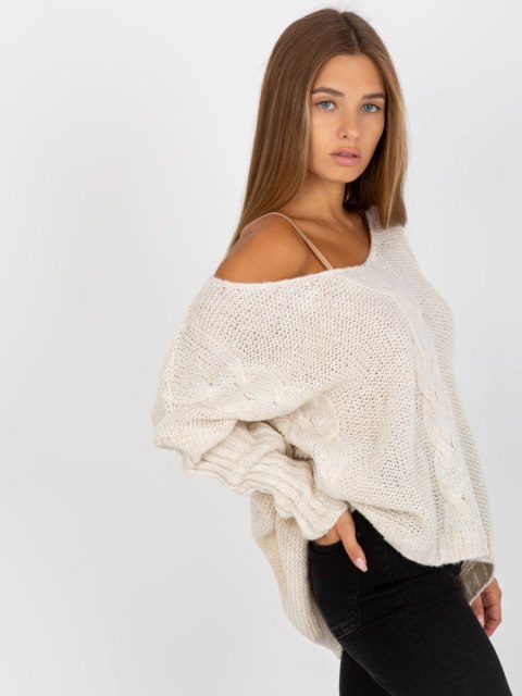 Sweter TW-SW-BI-M903.33X ecru Sweter TW-SW-BI-M903.33X ecru