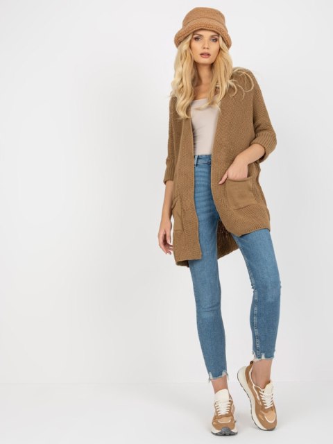 Kardigan LO-SW-LK-3002.98P ciemny bezowy Kardigan LO-SW-LK-3002.98P ciemny bezowy
