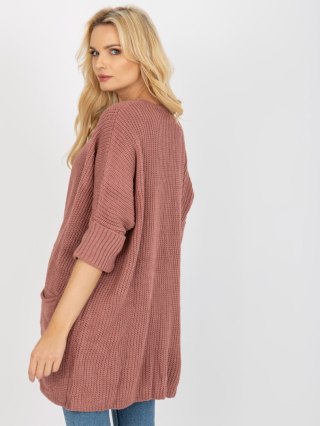 Kardigan LO-SW-LK-3002.98P ciemny różowy