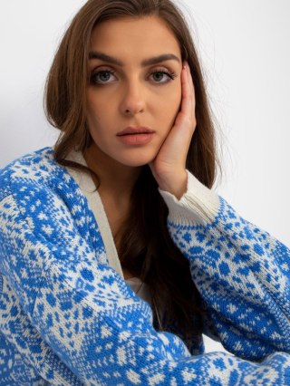 Sweter LC-SW-0301.45P biało-niebieski