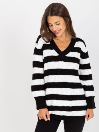 Sweter LC-SW-8030.29P biało-czarny