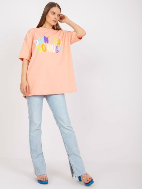 T-shirt FA-TS-7733.91P brzoskwiniowy T-shirt FA-TS-7733.91P brzoskwiniowy