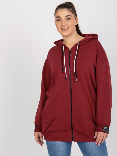 Bluza RV-BL-8277.28 bordowy Bluza RV-BL-8277.28 bordowy