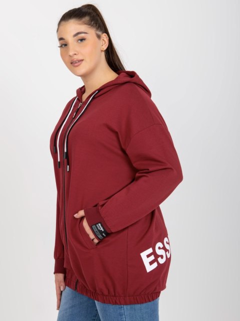 Bluza RV-BL-8277.28 bordowy Bluza RV-BL-8277.28 bordowy