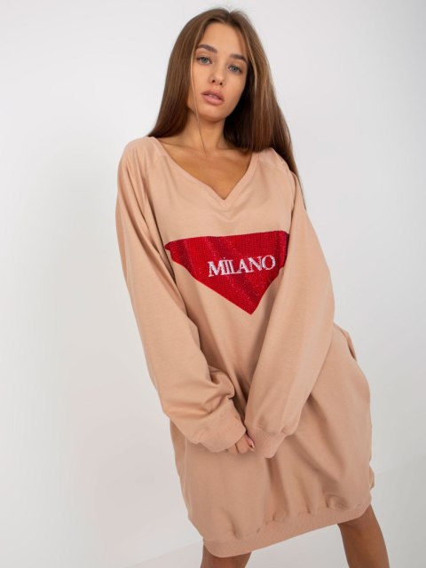 Bluza VI-BL-3113.73P ciemny bezowy Bluza VI-BL-3113.73P ciemny bezowy