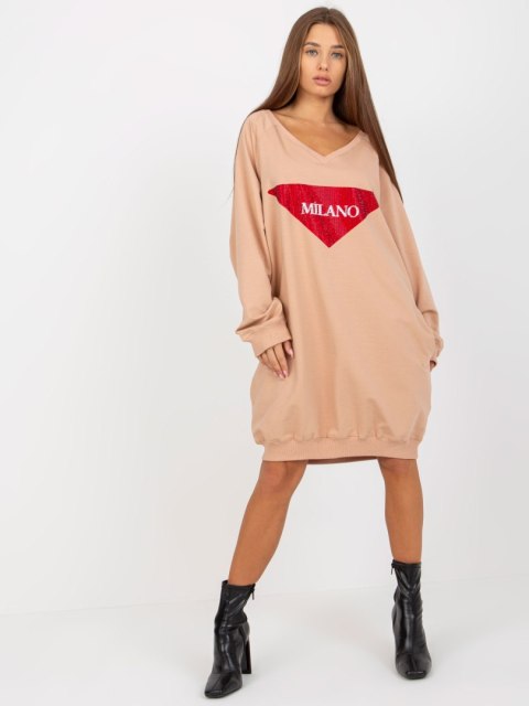 Bluza VI-BL-3113.73P ciemny bezowy Bluza VI-BL-3113.73P ciemny bezowy