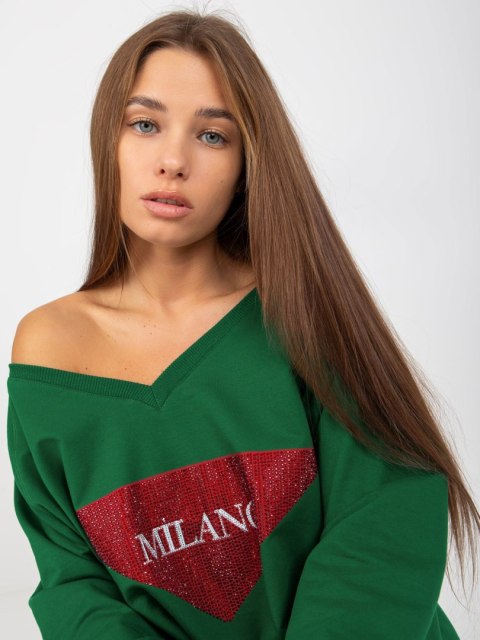 Bluza VI-BL-3113.73P ciemny zielony Bluza VI-BL-3113.73P ciemny zielony