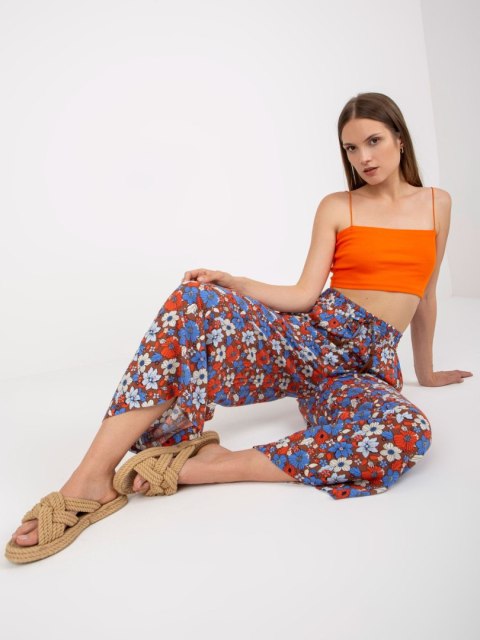 Spodnie D73781M62237A brązowy S