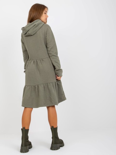 Sukienka D10027C30287A3 khaki M Sukienka D10027C30287A3 khaki M