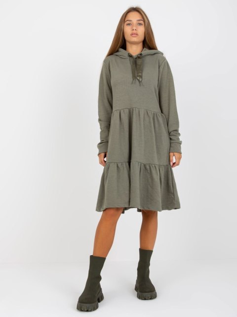Sukienka D10027C30287A3 khaki XS Sukienka D10027C30287A3 khaki XS