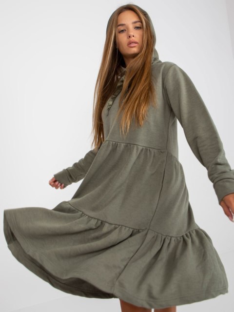 Sukienka D10027C30287A3 khaki XS Sukienka D10027C30287A3 khaki XS