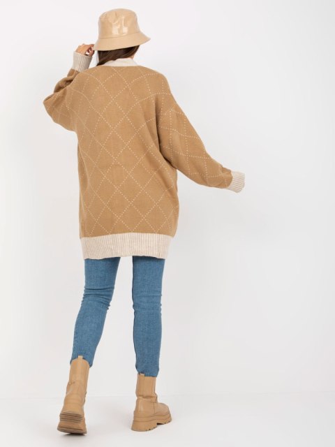 Sweter LC-SW-0258.03P camelowy Sweter LC-SW-0258.03P camelowy