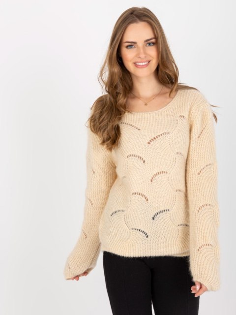 Sweter TW-SW-BI-9030.08 beżowy Sweter TW-SW-BI-9030.08 beżowy