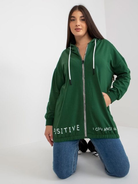 Bluza RV-BL-8302.78 ciemny zielony Bluza RV-BL-8302.78 ciemny zielony