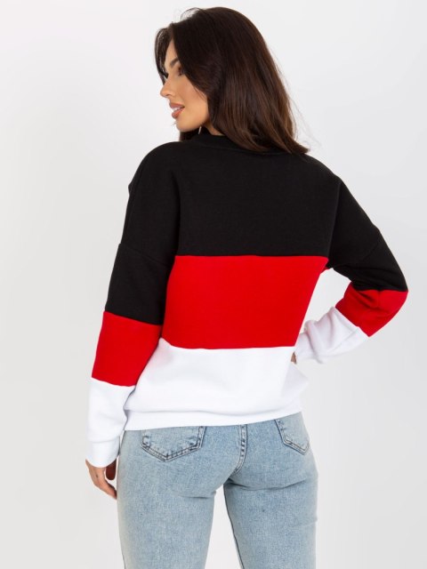 Bluza RV-BL-8377.89 czarno-czerwony Bluza RV-BL-8377.89 czarno-czerwony