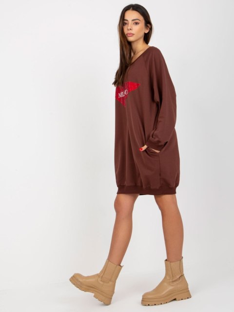 Bluza VI-BL-3113.73P ciemny brązowy Bluza VI-BL-3113.73P ciemny brązowy