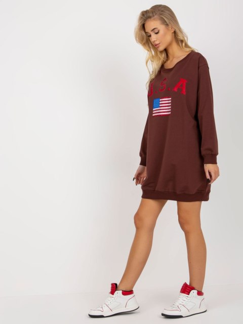 Bluza VI-BL-3192.23P ciemny brązowy Bluza VI-BL-3192.23P ciemny brązowy