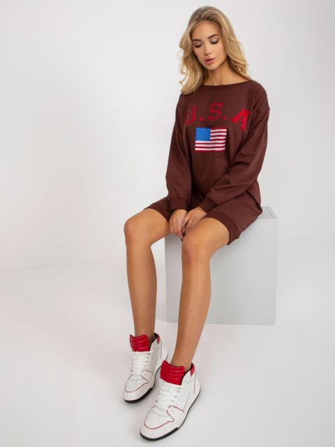 Bluza VI-BL-3192.23P ciemny brązowy Bluza VI-BL-3192.23P ciemny brązowy