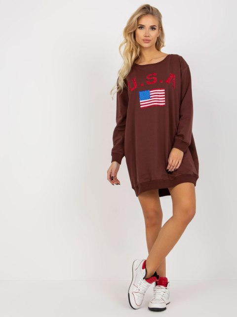 Bluza VI-BL-3192.23P ciemny brązowy Bluza VI-BL-3192.23P ciemny brązowy