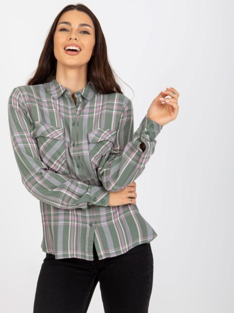 Bluzka D70039Z11082A khaki XS