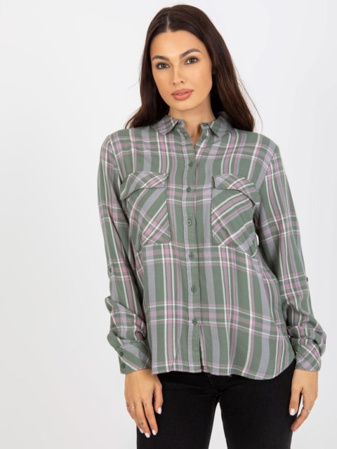 Bluzka D70039Z11082A khaki XS