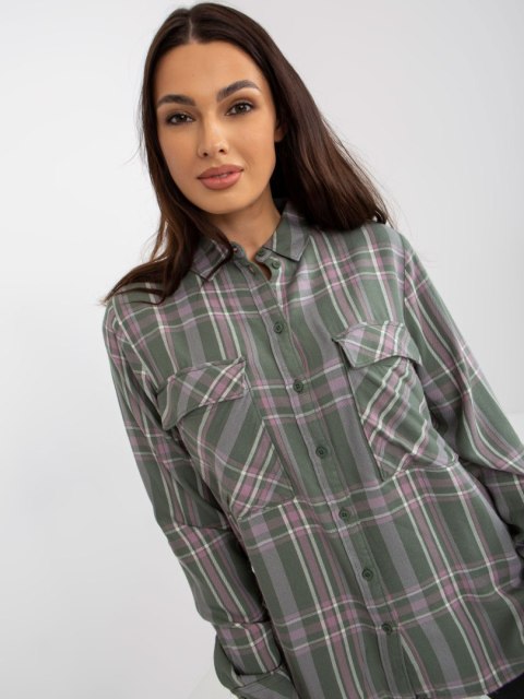 Bluzka D70039Z11082A khaki XS