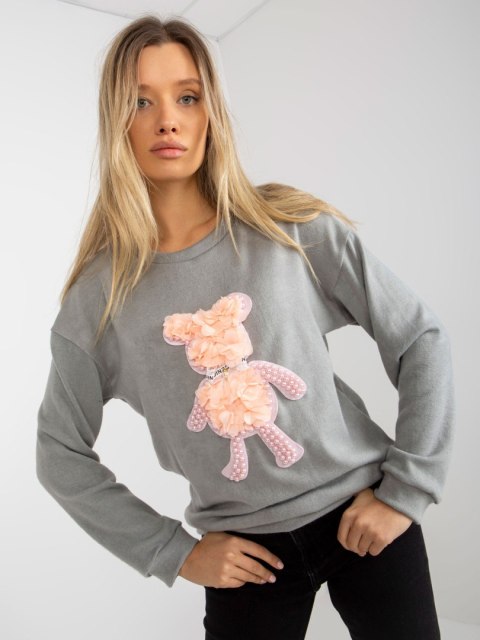 Bluzka LK-BZ-509067.15 szary Bluzka LK-BZ-509067.15 szary