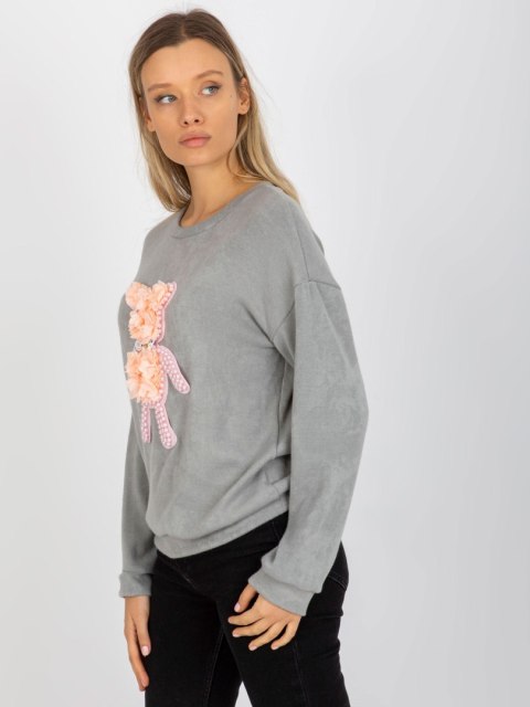 Bluzka LK-BZ-509067.15 szary Bluzka LK-BZ-509067.15 szary