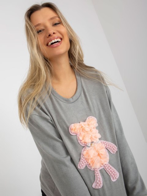 Bluzka LK-BZ-509067.15 szary Bluzka LK-BZ-509067.15 szary
