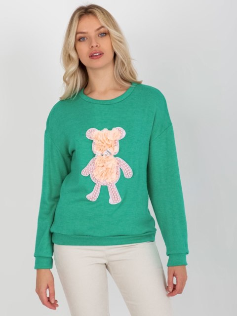 Bluzka LK-BZ-509067.15 turkusowy Bluzka LK-BZ-509067.15 turkusowy