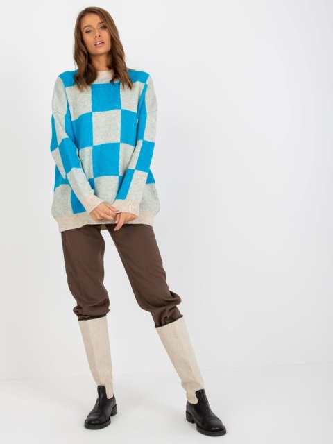 Sweter EM-SW-1054-02.31 niebieski Sweter EM-SW-1054-02.31 niebieski