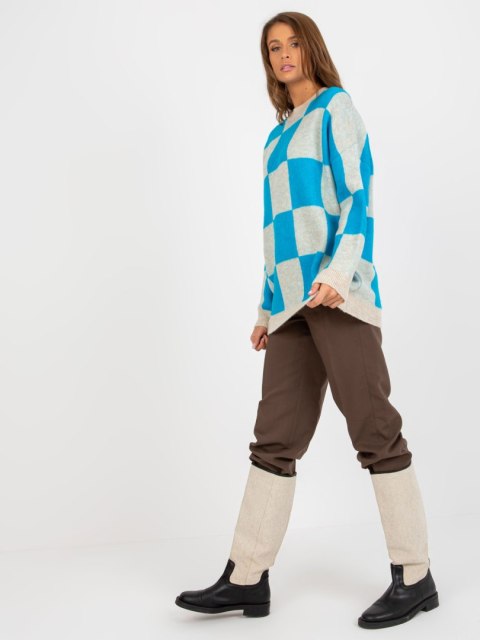 Sweter EM-SW-1054-02.31 niebieski Sweter EM-SW-1054-02.31 niebieski