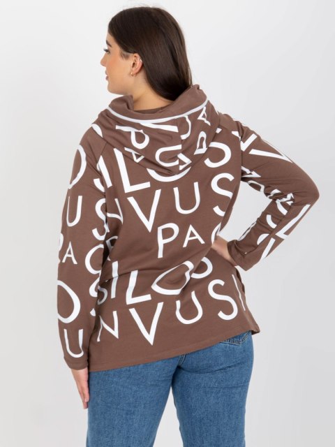 Bluza RV-BL-5056-1.95 brązowy Bluza RV-BL-5056-1.95 brązowy