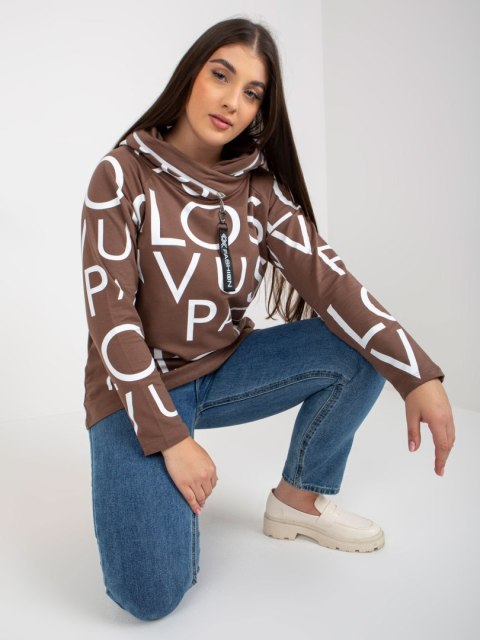 Bluza RV-BL-5056-1.95 brązowy Bluza RV-BL-5056-1.95 brązowy