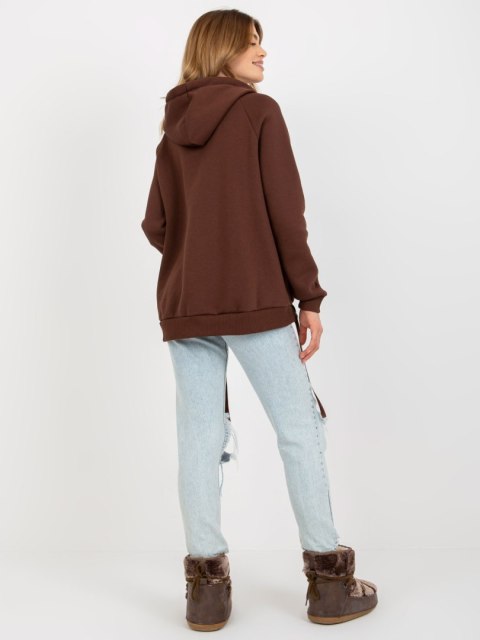 Bluza TW-BL-BL-1003.95P ciemny brązowy M Bluza TW-BL-BL-1003.95P ciemny brązowy M