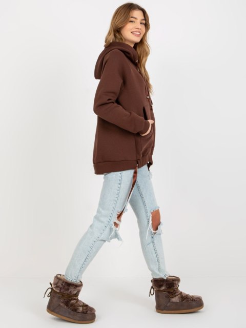 Bluza TW-BL-BL-1003.95P ciemny brązowy S Bluza TW-BL-BL-1003.95P ciemny brązowy S