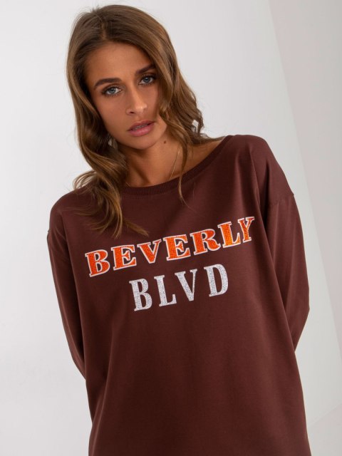 Bluza VI-BL-3075.64P ciemny brązowy Bluza VI-BL-3075.64P ciemny brązowy