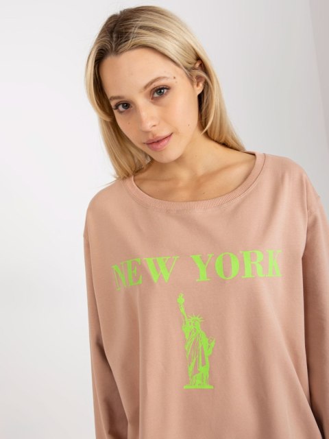 Bluza VI-BL-3212.15X beżowo-zielony Bluza VI-BL-3212.15X beżowo-zielony