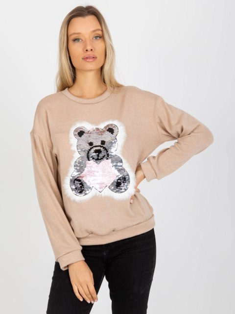 Bluzka LK-BZ-509067-1.27 beżowy Bluzka LK-BZ-509067-1.27 beżowy