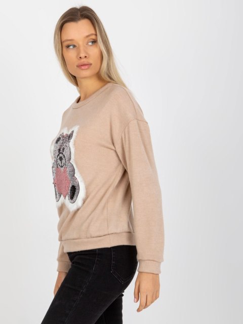 Bluzka LK-BZ-509067-1.27 beżowy Bluzka LK-BZ-509067-1.27 beżowy