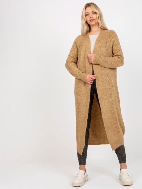 Kardigan VI-SW-21TU750.31X camelowy Kardigan VI-SW-21TU750.31X camelowy