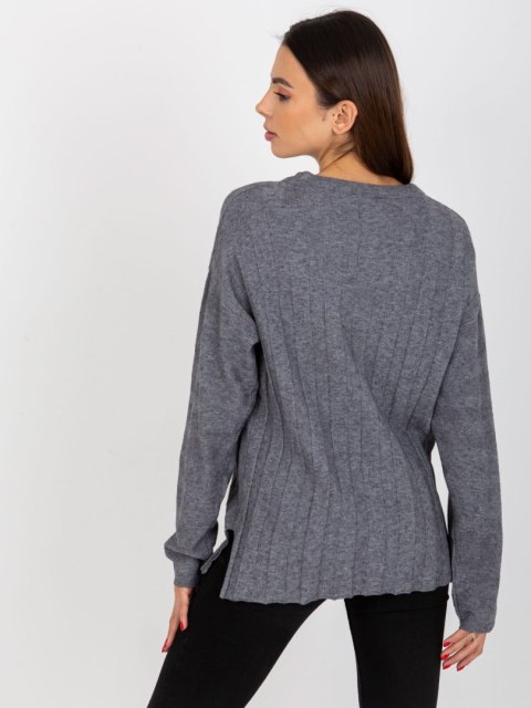Sweter VI-SW-20234.75P ciemny szary