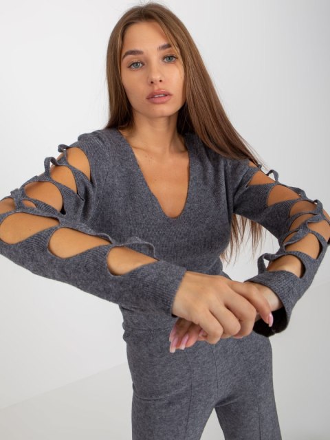 Sweter VI-SW-20253.29 ciemny szary Sweter VI-SW-20253.29 ciemny szary