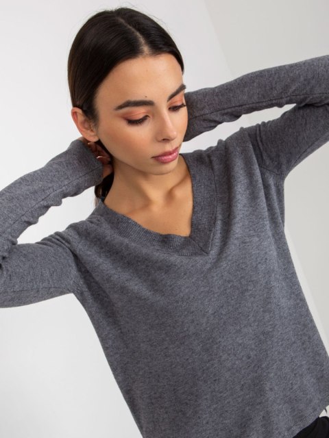 Sweter VI-SW-20295.30P ciemny szary Sweter VI-SW-20295.30P ciemny szary