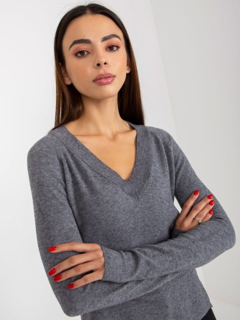 Sweter VI-SW-20295.30P ciemny szary Sweter VI-SW-20295.30P ciemny szary