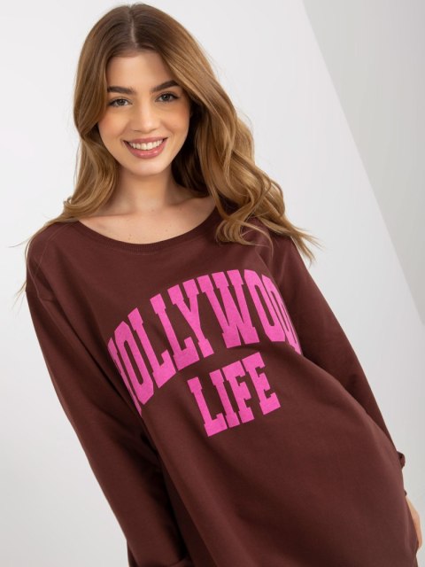 Bluza VI-BL-3102.01P brązowo-różowy
